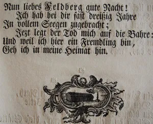 Abschiedsgedicht von Vogt Isaac Riegger 1771
