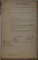 Anklage Pfarrer M. Zipse Gondelsheim (1911) (aus 044. Gondelsheim, Nr. 51)