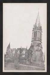 Stadtkirche Pforzheim im zerstörten Zustand