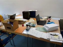 Arbeitsplatz in einem Rastatter Pfarramt