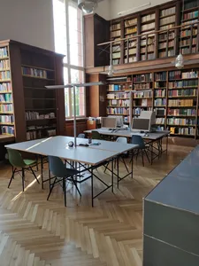 Blick durch den neuen Lesesaal