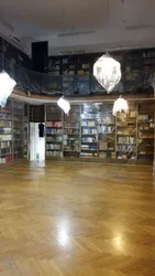 Leerer, mit Abdeckfolie bestückter Lesesaal nach Südwest (19.01.2021)