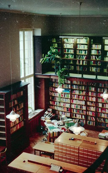 Lesesaal der Landeskirchlichen Bibliothek in den 1980er Jahren