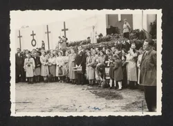 Badische und brandenburgische Jugendliche auf dem Kirchentag in Leipzig 1954