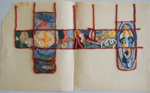 Feldberger Kirchenteppich von Annerose Frenzel 1982